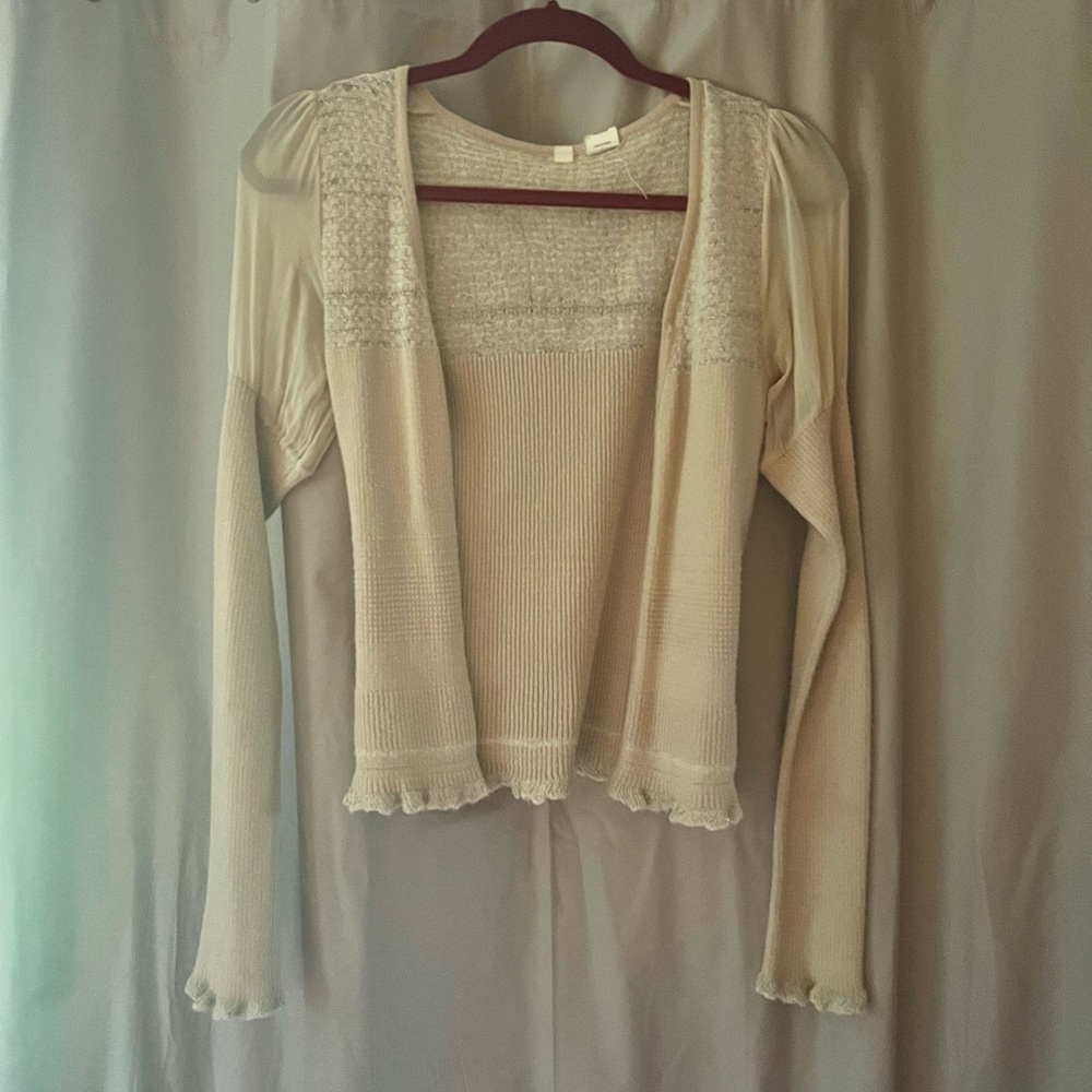 Puff sleeve Anthro Sweater